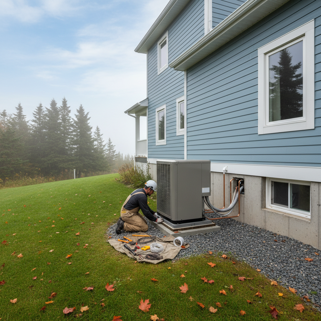 Modern home with efficient heating